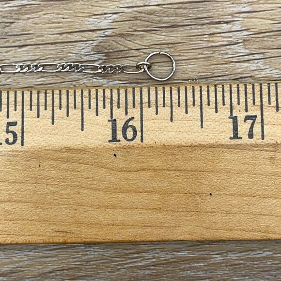 Turquoise Silver Glass Beaded 925 Chain Necklace Fine Jewelry Lobster Claw Lock - Picture 5 of 7